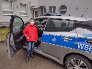 Zdjęcie kolorowe. Spotkanie z policjantami KPP w Szczecinku