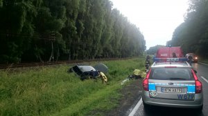 Wypadek na trasie Łubowo - Piława