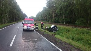 Wypadek drogowy na trasie Łubowo - Piława