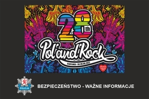 Grafika. Logo 28 festiwalu muzycznego Pol&amp;Rocka w Czaplinku