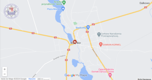 Mapa. Na mapie zaznaczone miejsca protestów rolników