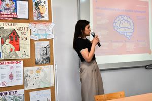 Zdjęcia kolorowe. Wystąpienie prelegenta