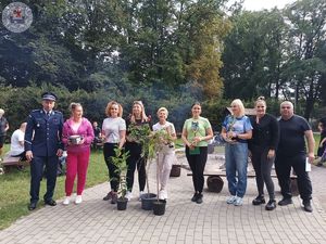 Zdjęcie kolorowe. Turniej tenisa stołowego o puchar Komendanta Powiatowego Policji w Szczecinku