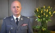 Zdjęcie kolorowe. Na zdjęciu portret Komendanta Głównego Policji gen.insp.dr. Jarosław Szymczyk